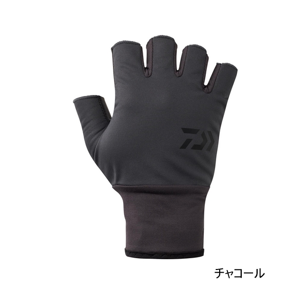 画像1: ≪'25年9月新商品！≫ ダイワ 防風ベルトレスグローブ 5本カット DG-8125W チャコール Lサイズ