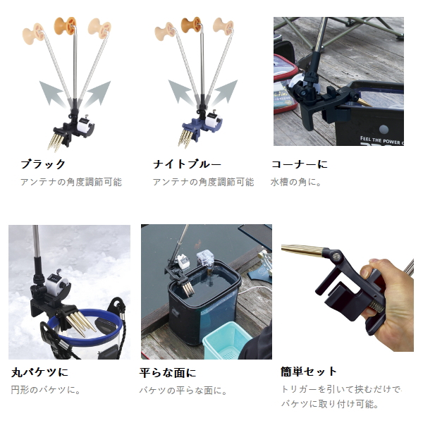 画像3: ≪'25年9月新商品！≫ PROX オールインワンワカサギ外しマルチアングル(滑車) PX0242PLNB ナイトブルー