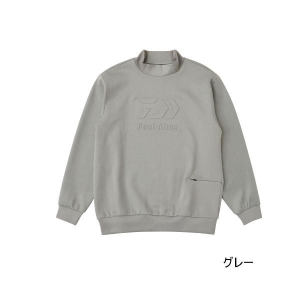 画像1: ≪'25年9月新商品！≫ ダイワ ダンロテック スウェットモックネック DE-8725 グレー Lサイズ