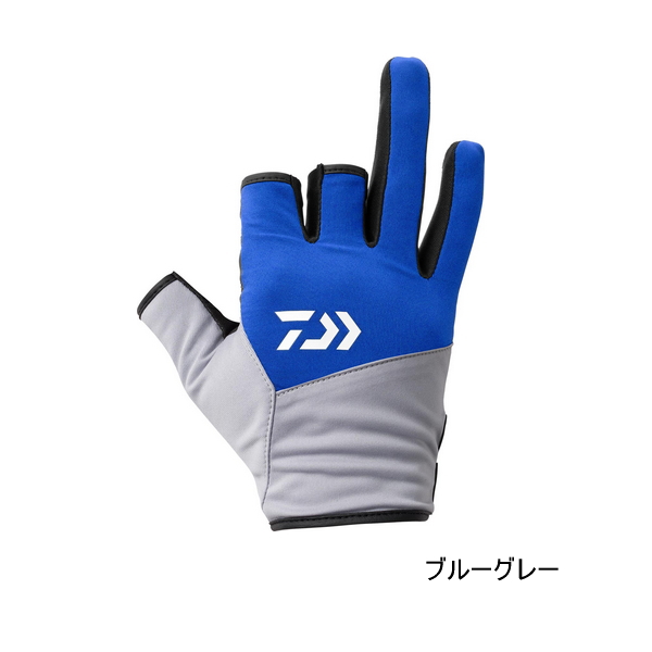 画像1: ≪'25年9月新商品！≫ ダイワ 防風グローブ 3本カット DG-8922W ブルーグレー XLサイズ