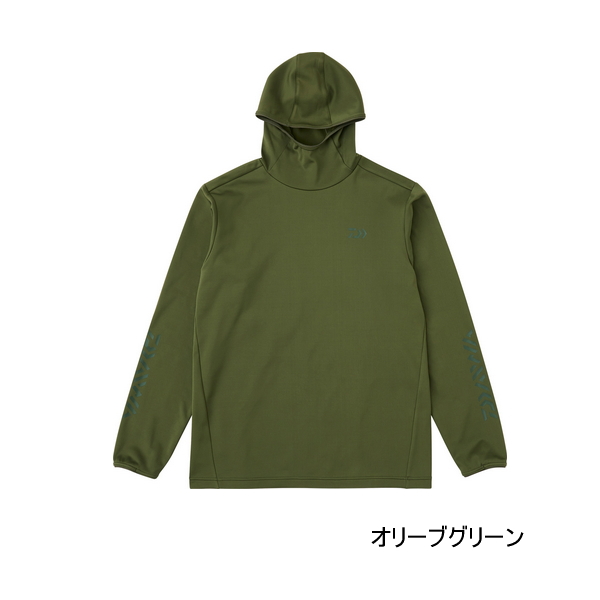 画像1: ≪'25年9月新商品！≫ ダイワ ストレッチシャツフーディー DE-9225 オリーブグリーン 2XLサイズ