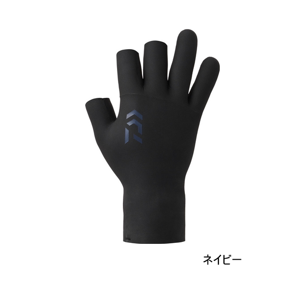 画像1: ≪'25年9月新商品！≫ ダイワ クロロプレングローブ 3本カット DG-2125W ネイビー Lサイズ