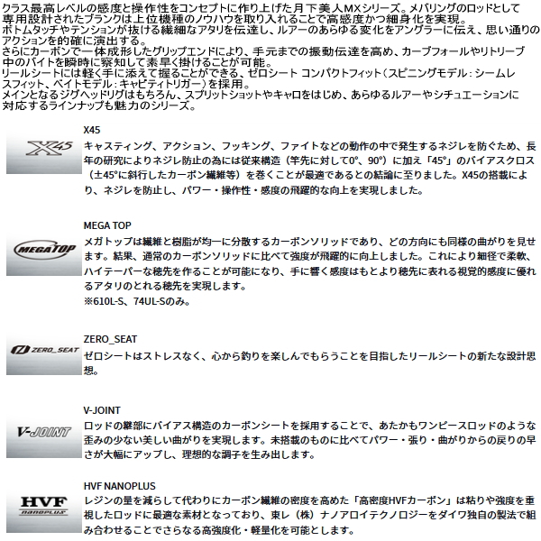 画像2: ≪'25年10月新商品！≫ ダイワ 月下美人 MX 610L-S・J 〔仕舞寸法 108cm〕 【保証書付き】