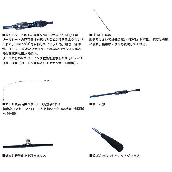 画像3: ≪'25年10月新商品！≫ ダイワ 極鋭 ライトアジ 153フィール 〔仕舞寸法 153cm〕 【保証書付き】 【大型1/代引と離島不可】