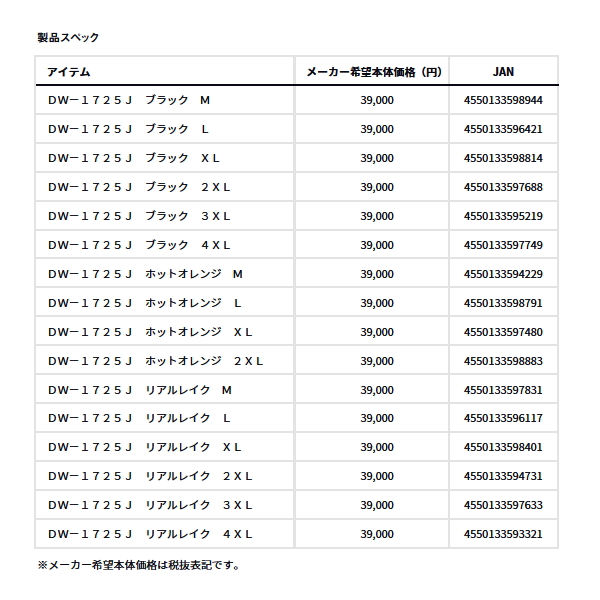 画像: ≪'25年10月新商品！≫ ダイワ ゴアテックス エクストラロフトウィンタージャケット DW-1725J リアルレイク 3XLサイズ