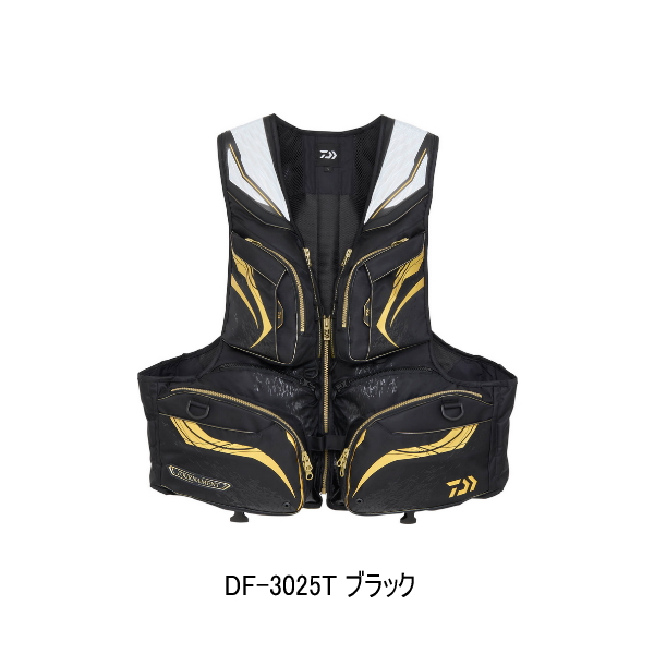 画像1: ≪25年10月新商品≫ ダイワ トーナメント バリアテック（R） サイバーフロート DF-3025T ブラック 2XLサイズ