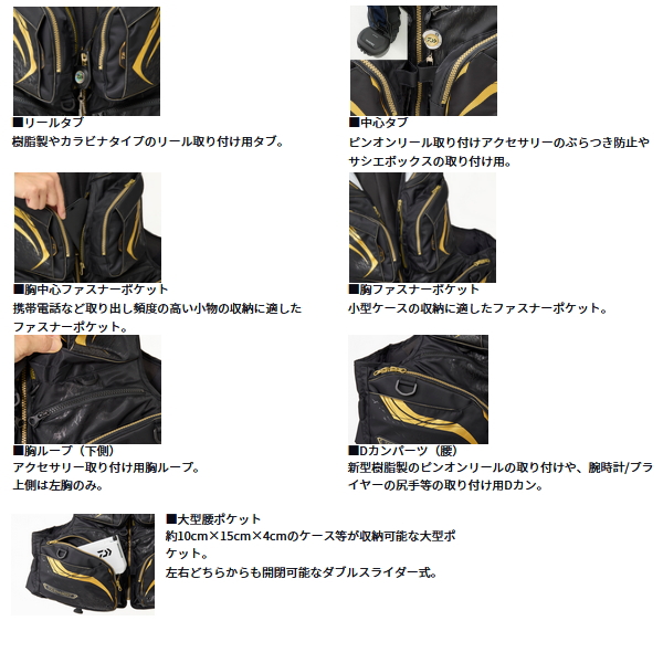 画像4: ≪25年10月新商品≫ ダイワ トーナメント バリアテック（R） サイバーフロート DF-3025T ブラック 2XLサイズ