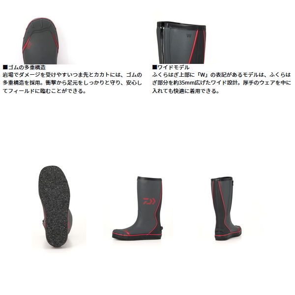 画像3: （25年10月新商品） ダイワ ネオブーツ（フェルトスパイクソール） NB-3506W グレー Lサイズ