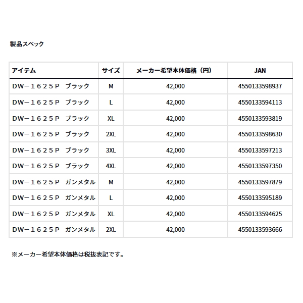 画像: （25年10月新商品） ダイワ ゴアテックス エクストラロフトダブルニービブ DW-1625P ガンメタル 2XLサイズ