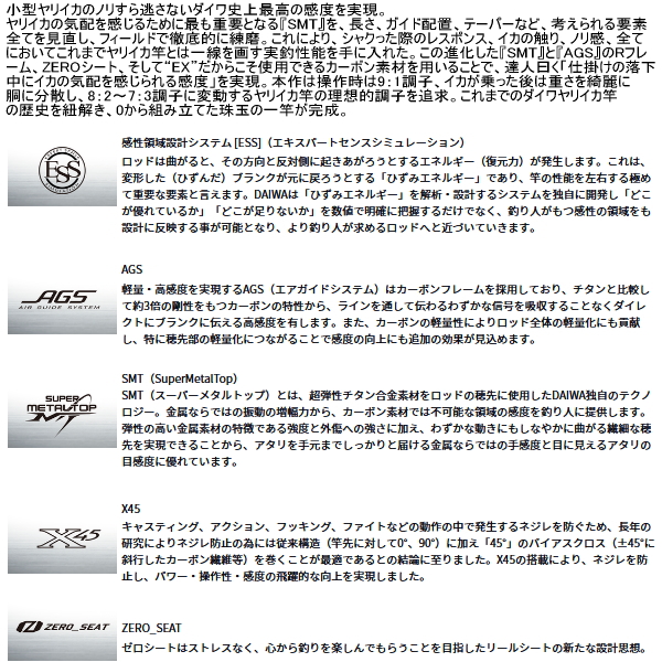 画像2: （25年11月新商品） ダイワ 極鋭 ヤリイカ EX 155・J （仕舞寸法 155cm） （保証書付き） （大型1/代引と離島不可）