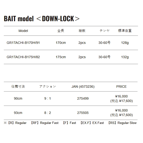 画像: （25年11月新商品） メジャークラフト グランシップ 1G タチウオテンヤ GR1TACHI-B175H／82 （仕舞寸法 93cm） （保証書付き）