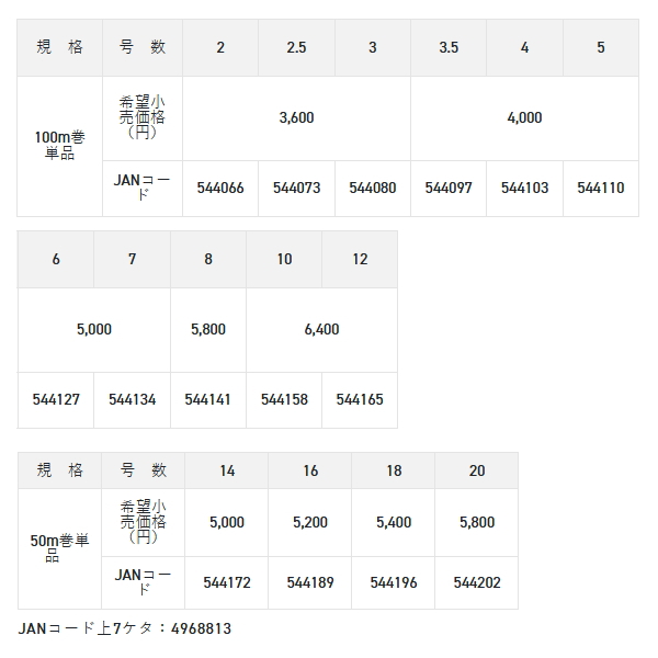 画像: サンライン アジーロ 船ハリス ハード 100m 7号 ナチュラルクリア （小型商品）