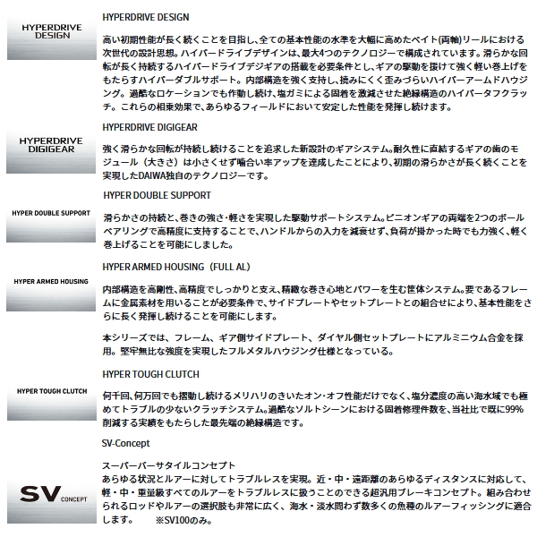 画像2: （25年12月新商品） ダイワ 26 リョウガ SV 100L（左） （小型商品）