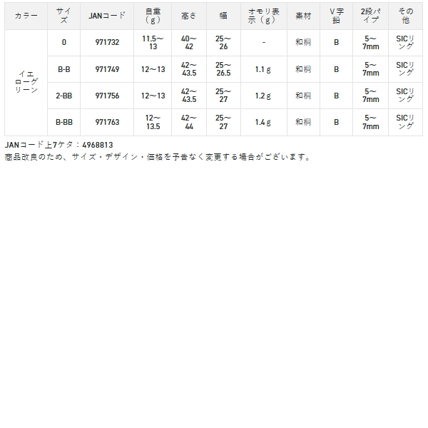 画像: サンライン 松田ウキ 松遠 イエローグリーン B-B （小型商品）