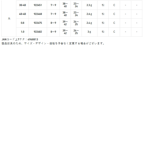 画像: サンライン 松田ウキ 松三郎II 朱 4B （小型商品）
