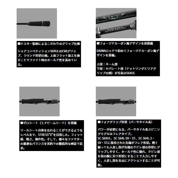 画像4: （25年12月新商品） ダイワ スティーズ ショアコンペティション （スピニングモデル） S69UL （仕舞寸法 178cm） （保証書付き） （大型1・代引と離島不可）