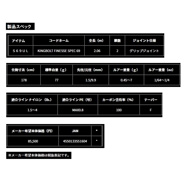 画像: （25年12月新商品） ダイワ スティーズ ショアコンペティション （スピニングモデル） S69UL （仕舞寸法 178cm） （保証書付き） （大型1・代引と離島不可）