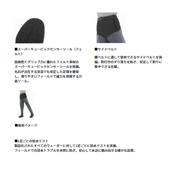 画像3: （25年12月新商品） ダイワ パワーウェーダー（フェルトソール） PW-1208 グレー 3Lサイズ