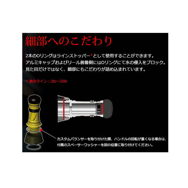 画像5: リブレ カスタムバランサー ショート タイプ2 シマノ＆ダイワ共通 C1タイプ CBS2-CA1-TIT チタン／チタン 10770 （返品不可） （小型商品）