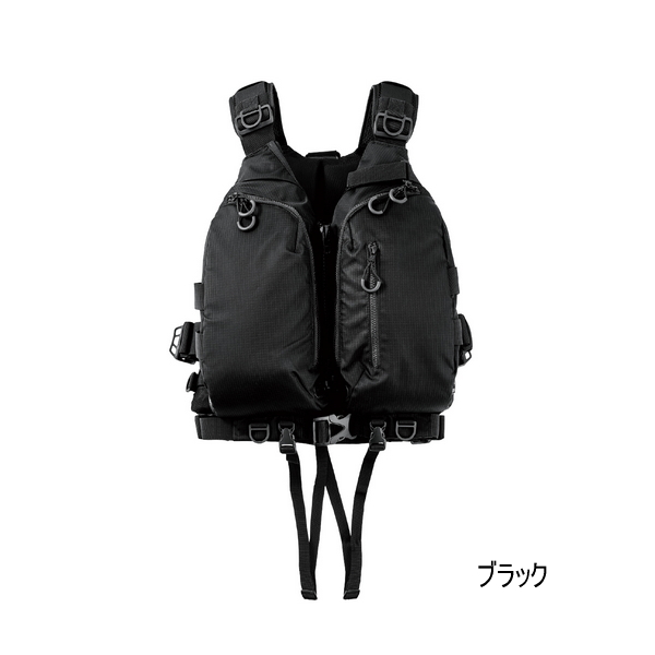 画像1: がまかつ ラグゼ マルチトレックPFD LE-915 ブラック フリーサイズ