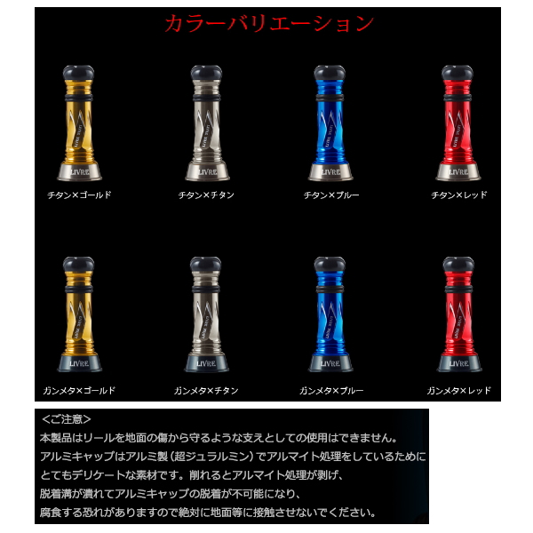 画像2: リブレ カスタムバランサー タイプ2 シマノ1000〜C2000用 C2タイプ CB2-CA2-GMB ガンメタ／ブルー 10568 （返品不可） （小型商品）