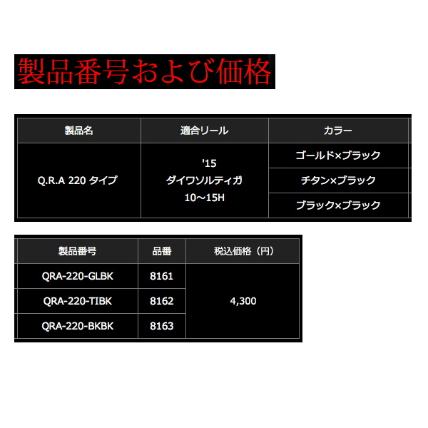画像: リブレ Q.R.A 220 タイプ QRA-220-GLBK ゴールド／ブラック 8161 （返品不可） （小型商品）