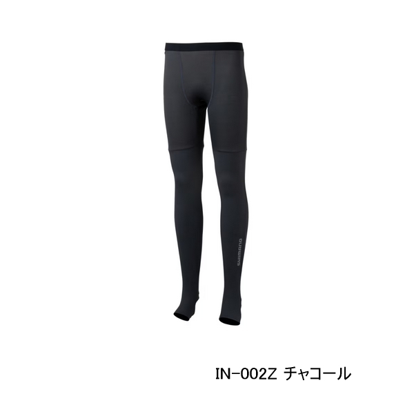 画像1: （26年3月新商品） シマノ ハイブリッドインナー タイツ アンクルカバー IN-002Z チャコール XLサイズ （3月発売予定／ご予約受付中）