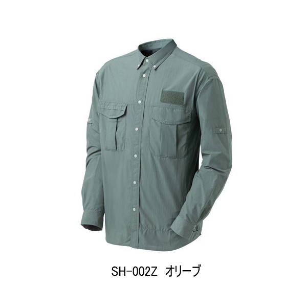 画像1: （26年3月新商品） シマノ フィッシングシャツ ロングスリーブ SH-002Z オリーブ 2XLサイズ （3月発売予定／ご予約受付中）