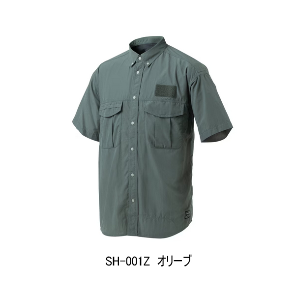 画像1: （26年3月新商品） シマノ フィッシングシャツ ショートスリーブ SH-001Z オリーブ Mサイズ （3月発売予定／ご予約受付中）