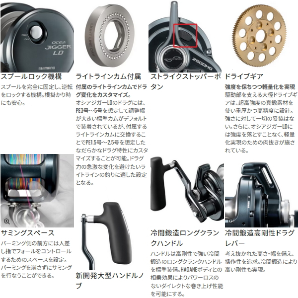 画像2: （送料サービス） （26年3月新商品） シマノ 26 オシアジガー LD 2501HG（左） （3月発売予定／ご予約受付中） （小型商品）