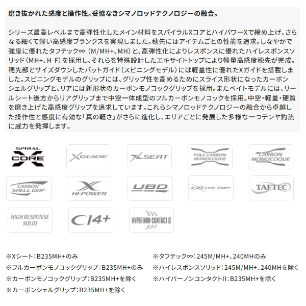 画像2: （送料サービス） （26年2月新商品） シマノ 26 炎月 リミテッド 一つテンヤマダイ 240MH （仕舞寸法 123.1cm） （保証書付き） （2月発売予定／ご予約受付中）