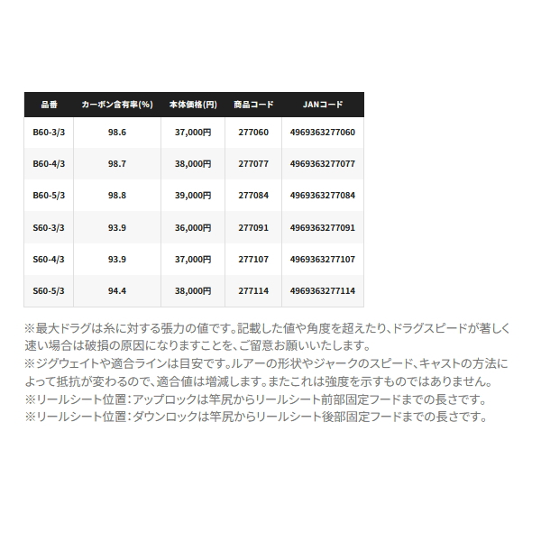画像: （26年4月新商品） シマノ 26 グラップラー タイプ J B60-4／3 （仕舞寸法 73.8cm） （保証書付き） （4月発売予定／ご予約受付中）