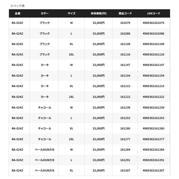 画像: （26年3月新商品） シマノ ESレインパンツ 03 RA-024Z カーキ 2XLサイズ （3月発売予定／ご予約受付中）