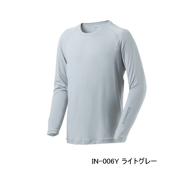 画像1: （26年3月新商品） シマノ サン プロテクション インナーシャツ IN-006Y ライトグレー XLサイズ （3月発売予定／ご予約受付中）