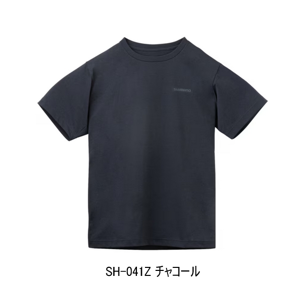 画像1: （26年3月新商品） シマノ ドライメッシュTシャツ SH-041Z チャコール 2XLサイズ （3月発売予定／ご予約受付中）