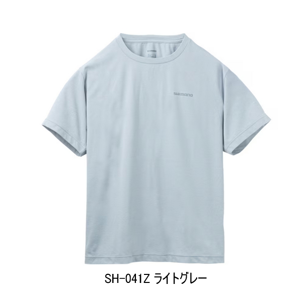 画像1: （26年3月新商品） シマノ ドライメッシュTシャツ SH-041Z ライトグレー Sサイズ （3月発売予定／ご予約受付中）