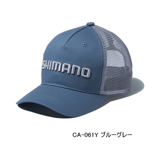 画像1: （26年3月新商品） シマノ スタンダード メッシュキャップ CA-061Y ブルーグレー Mサイズ （3月発売予定／ご予約受付中）