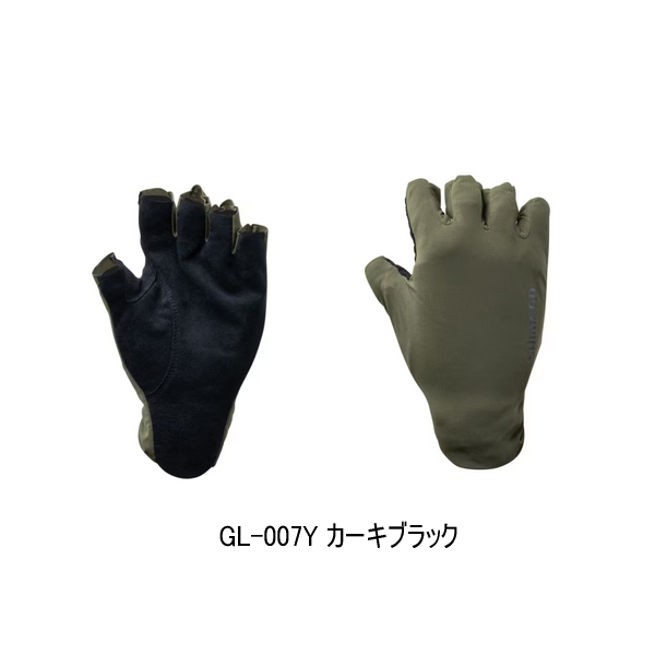 画像1: （26年3月新商品） シマノ 05 センシティブ グローブ 5 GL-007Y カーキブラック Lサイズ （3月発売予定／ご予約受付中）