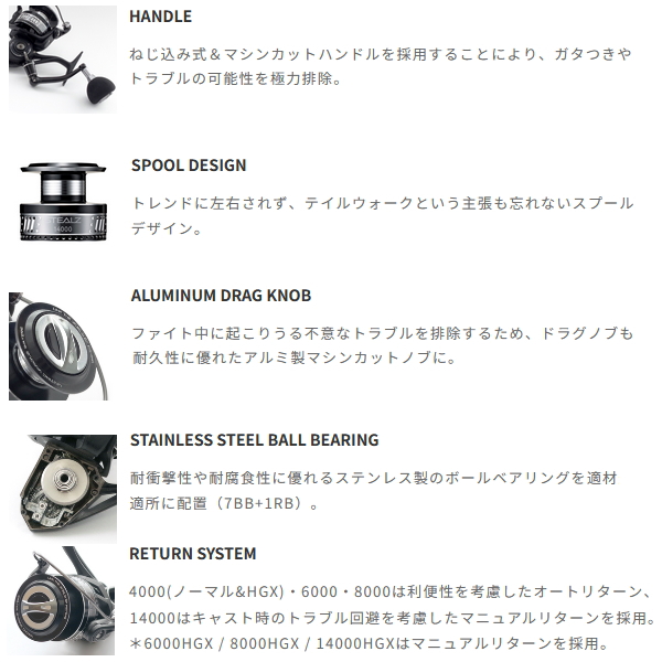 画像3: （26年5月新商品） テイルウォーク（tail walk） ステルス 4000 （5月発売予定／ご予約受付中） （小型商品）