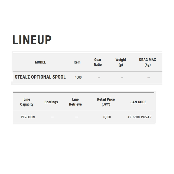 画像: （26年5月新商品） （パーツ） テイルウォーク（tail walk） ステルス 4000 スプール （5月発売予定／ご予約受付中）