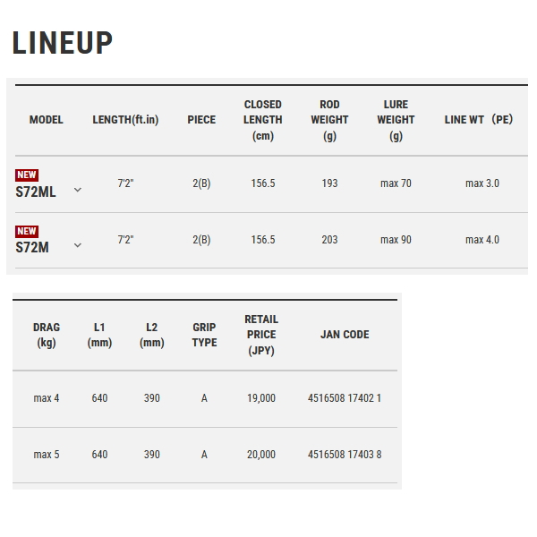 画像: （26年3月新商品） テイルウォーク（tail walk） スプリントスティック BM S72M （仕舞寸法 156.5cm） （保証書付き） （3月発売予定／ご予約受付中） （大型1・代引と離島不可）