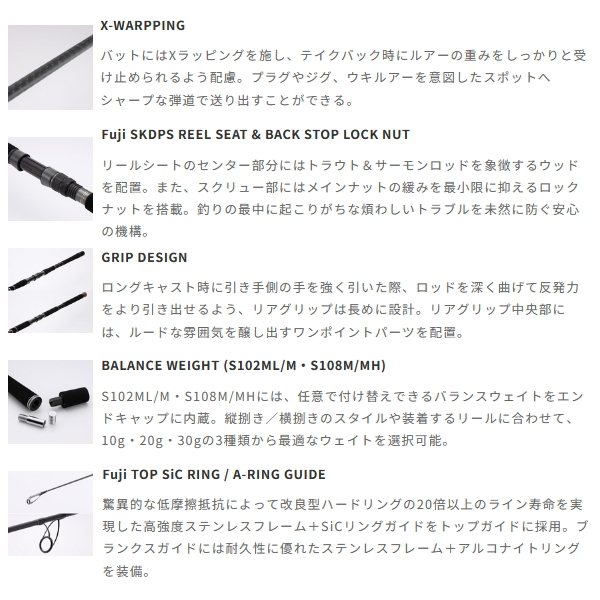 画像2: （26年4月新商品） テイルウォーク（tail walk） ケイソン シーブローズ S124H （仕舞寸法 156cm） （保証書付き） （4月発売予定／ご予約受付中） （大型1・代引と離島不可）