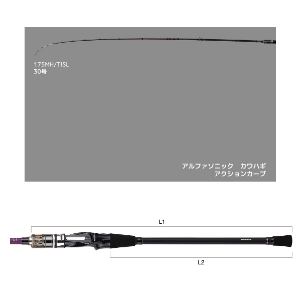 画像3: （26年6月新商品） アルファタックル（alpha tackle） アルファソニック カワハギ 175MH／TISL （仕舞寸法 90.5cm） （6月発売予定／ご予約受付中）
