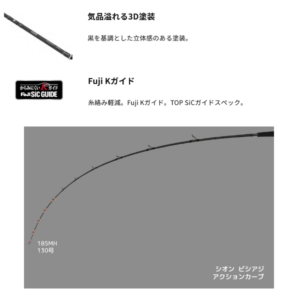 画像3: （26年4月新商品） アルファタックル（alpha tackle） シオン ビシアジ 185MH （仕舞寸法 126cm） （4月発売予定／ご予約受付中）
