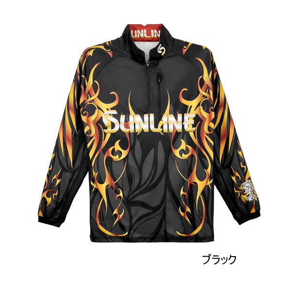 画像1: （26年5月新商品） サンライン プロドライ ロングシャツ SUW-04601CW ブラック 3Lサイズ （5月発売予定／ご予約受付中）