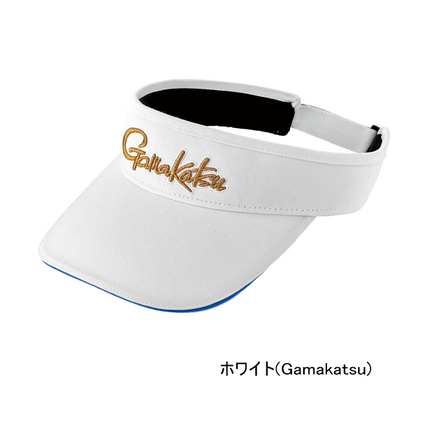 画像1: （26年2月新商品） がまかつ ベーシックサンバイザー GM-9128 ホワイト（がまかつ） フリーサイズ