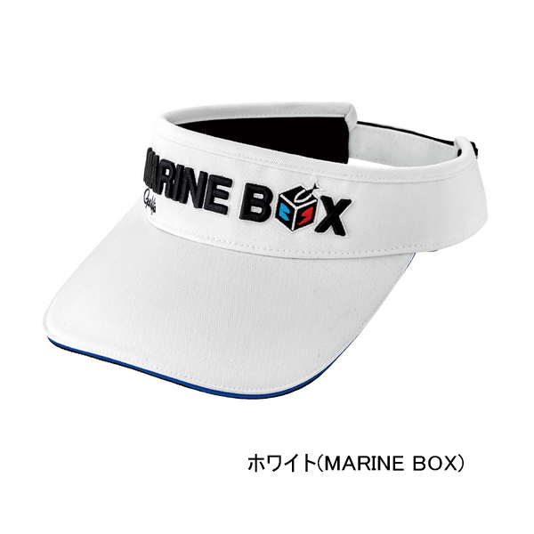 画像1: （26年2月新商品） がまかつ ベーシックサンバイザー GM-9128 ホワイト（マリンボックス） フリーサイズ