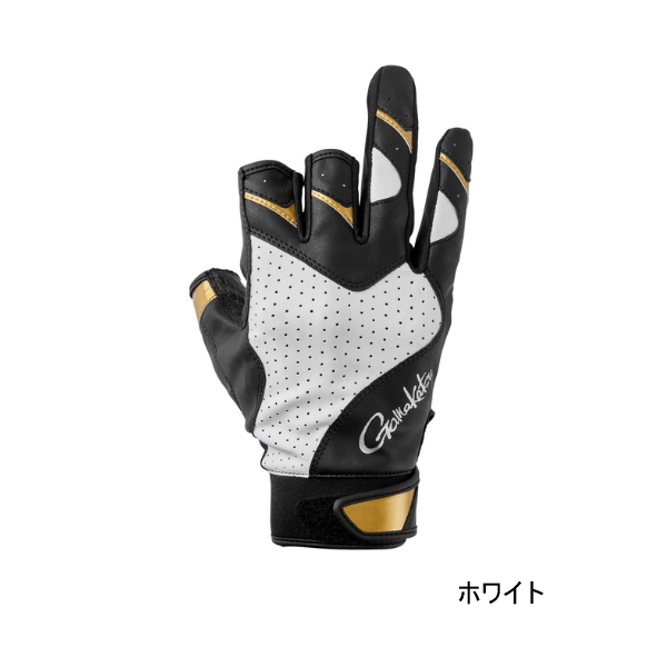 画像1: （26年2月新商品） がまかつ ストレッチフィッシンググローブ（3本切） GM-7310 ホワイト Mサイズ