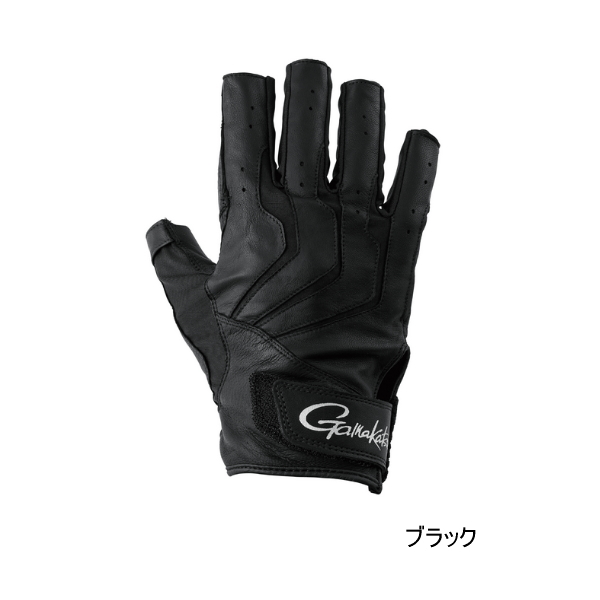 画像1: （26年2月新商品） がまかつ へら用グローブ（片手） GM-7307 ブラック （左） Mサイズ