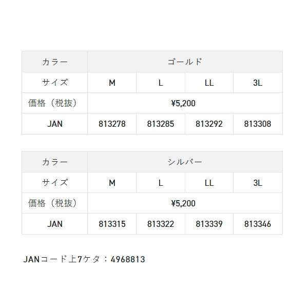 画像: （26年4月新商品） サンライン クイックドライアンダータイツ SUW-06215CW ゴールド LLサイズ （4月発売予定／ご予約受付中）
